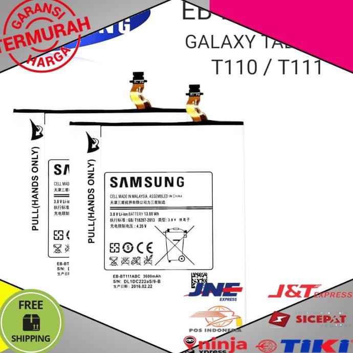SPAREPART BATERAI ORIGINAL SAMSUNG TAB 3 LITE T111 T110 T116 EB BT111ABC BISA COD