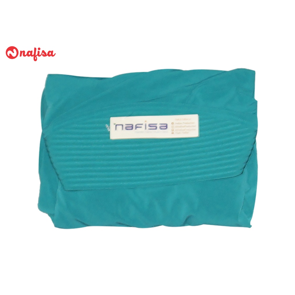 Hijab Instan Bergo Syari Promo Nafisa Anita | Jilbab Instan Rempel Bergo Kerudung Instan Pad Kecil-Toska