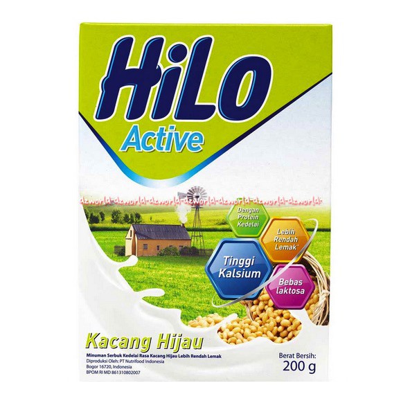 Hilo 200gr Kacang Hijau Protein Kedelai Susu Hilo Kacang Kedelai Soya Hailo Minuman Serbuk Kedelai Rasa Kacang Hijau Soy Milk Mug Bean