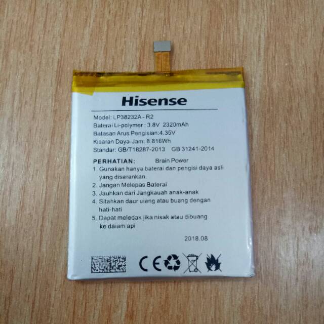 BATRE BATERAI BATTERY ANDROMAX R2 LP28232A HISENSE ORIGINAL