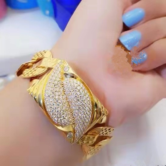 Gelang Xuping Mata Full Lapis Emas Perhiasan Fashion L61