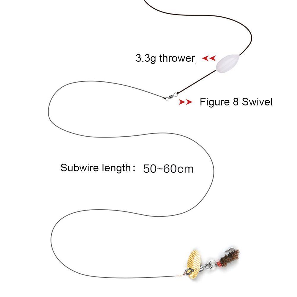 TOP 10pcs Umpan Pancing Fly Trout Portable Buatan Serangga Engkol Swimbaits Coklat Caddis