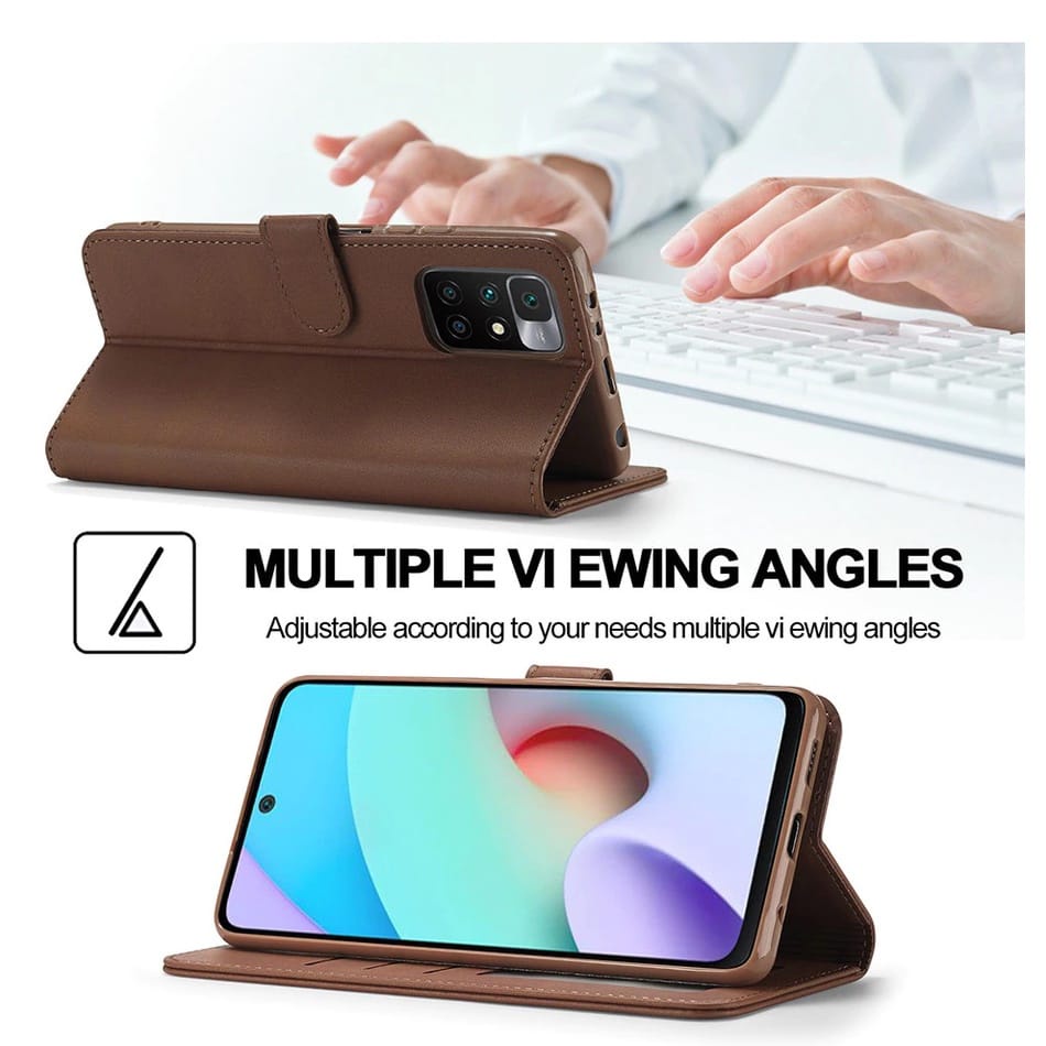 Chuubut Xiaomi Redmi 10 Case Flip Cover Leather Case Sarung Buku Dompet Xiaomi Redmi 10