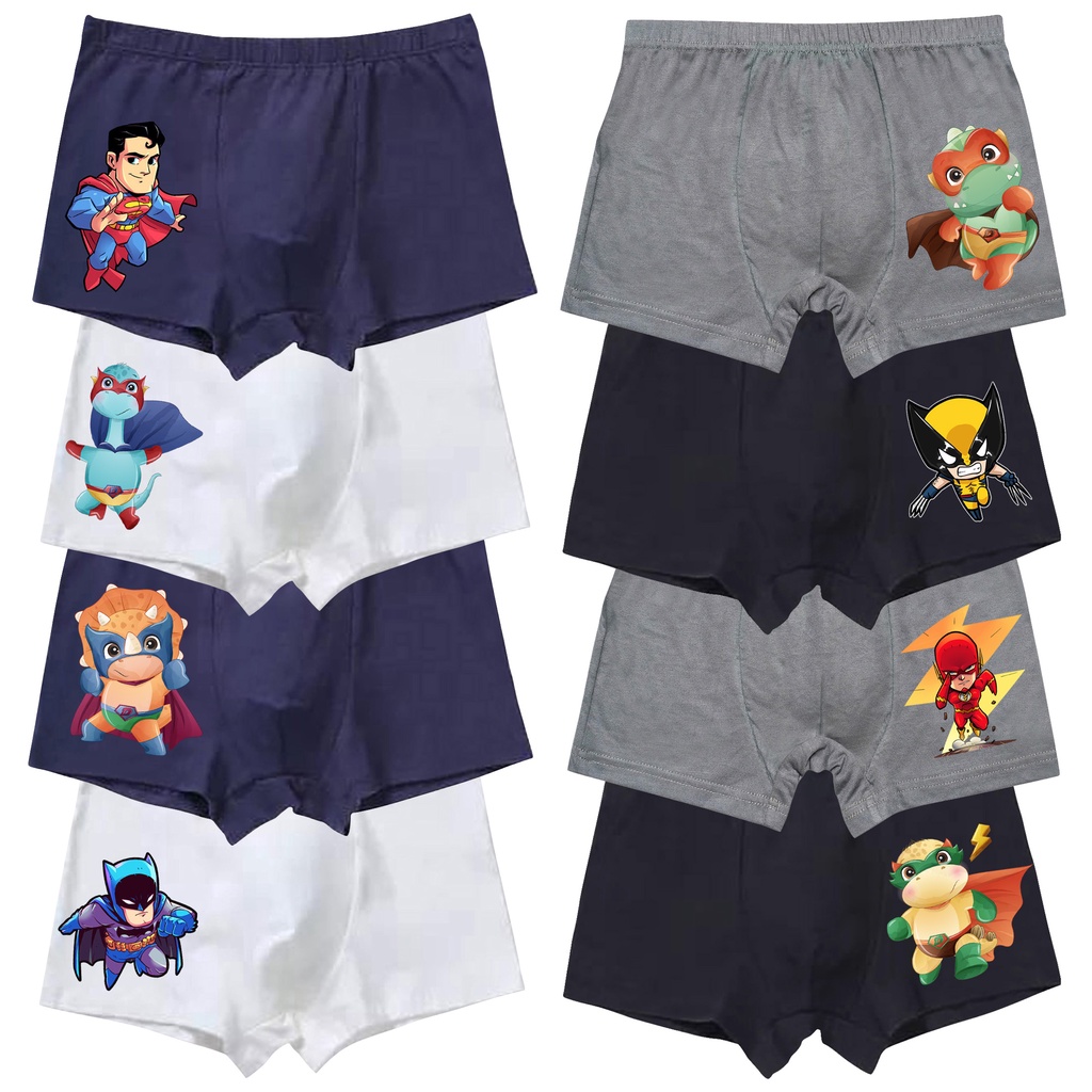 Celana Dalam Boxer Anak Laki Laki Usia 1-12 Tahun Motif Superhero