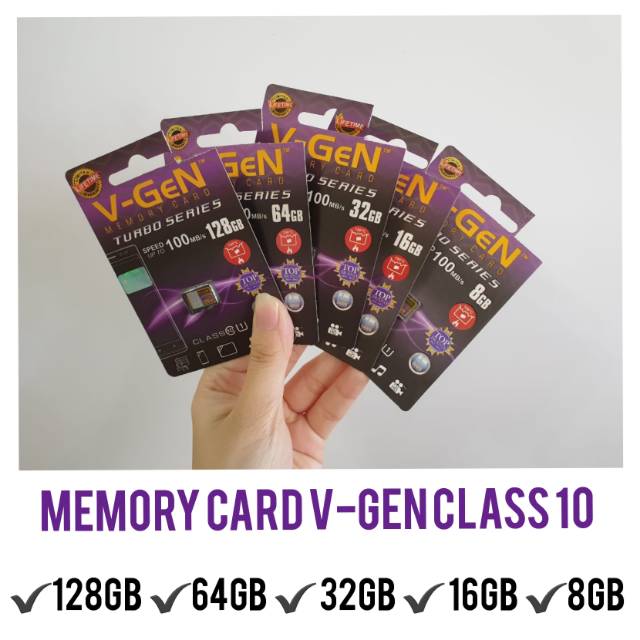 Kartu Memori / Memory Card VGen 128GB 64GB 32GB 16GB 8GB