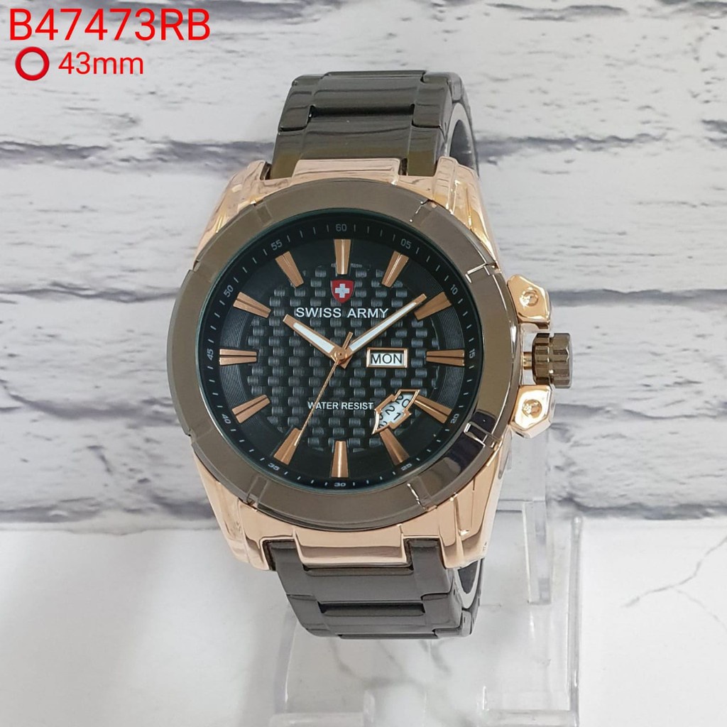 Grosiran Jam Tangan Pria Psa L9 - 48685 Analog Tali Rantai Tanggal Hari Aktif Original Garansi 6 Bulan Free Baterai Cadangan (COD)