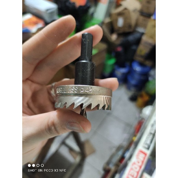 HOLE SAW BESI KUGEL HSS 42MM / MATA BOR LUBANG BESI HOLESAW KUGEL 42MM