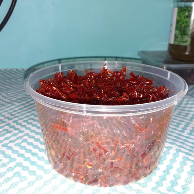 

Goreng cabe merah iris, khas nusantara 100 gr