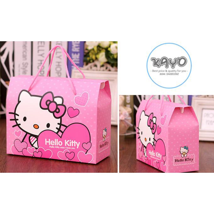 

Kayo B Kantong Hello Kitty , Kantong Kado Hello Kitty, Box Hello Kitty