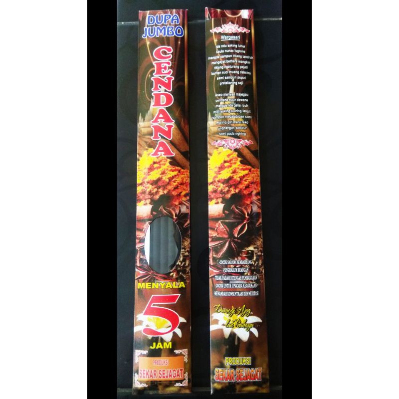 Paling laris Dupa CENDANA 5 jam stick 40 cm