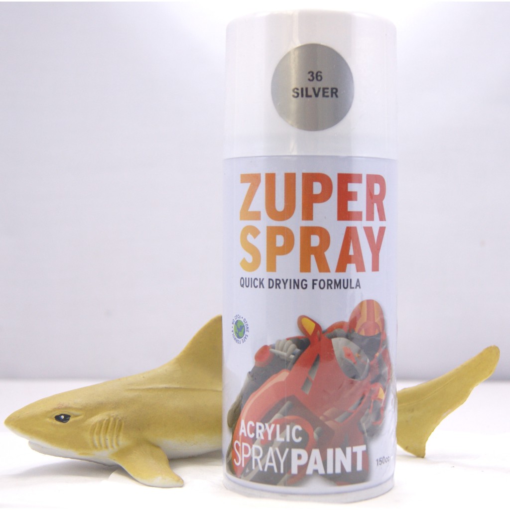 Cat Semprot Warna Perak 150 ~ 300cc / Silver Spray Paint ZUPER