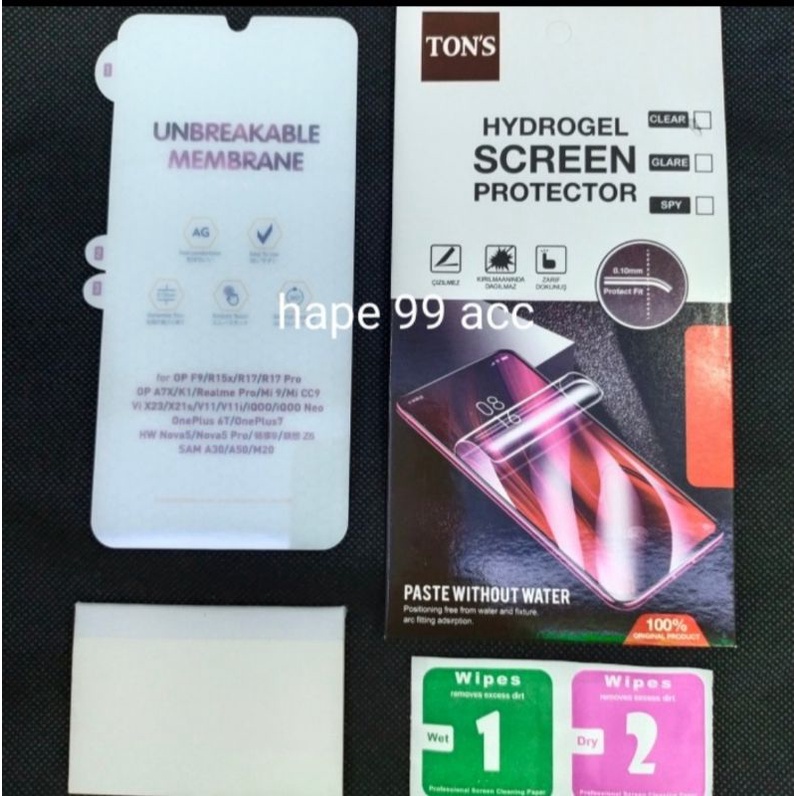 Vivo V11 V11i V11 Pro anti gores hydrogel matte screen protector