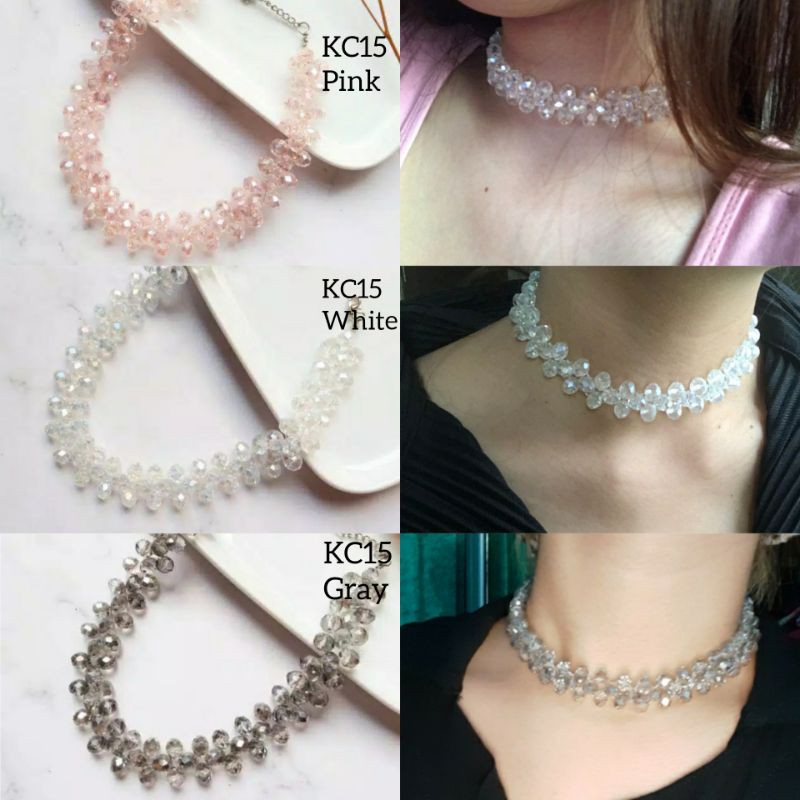 Kalung Korea Choker Crystal | Coker Kristal Premium KC15