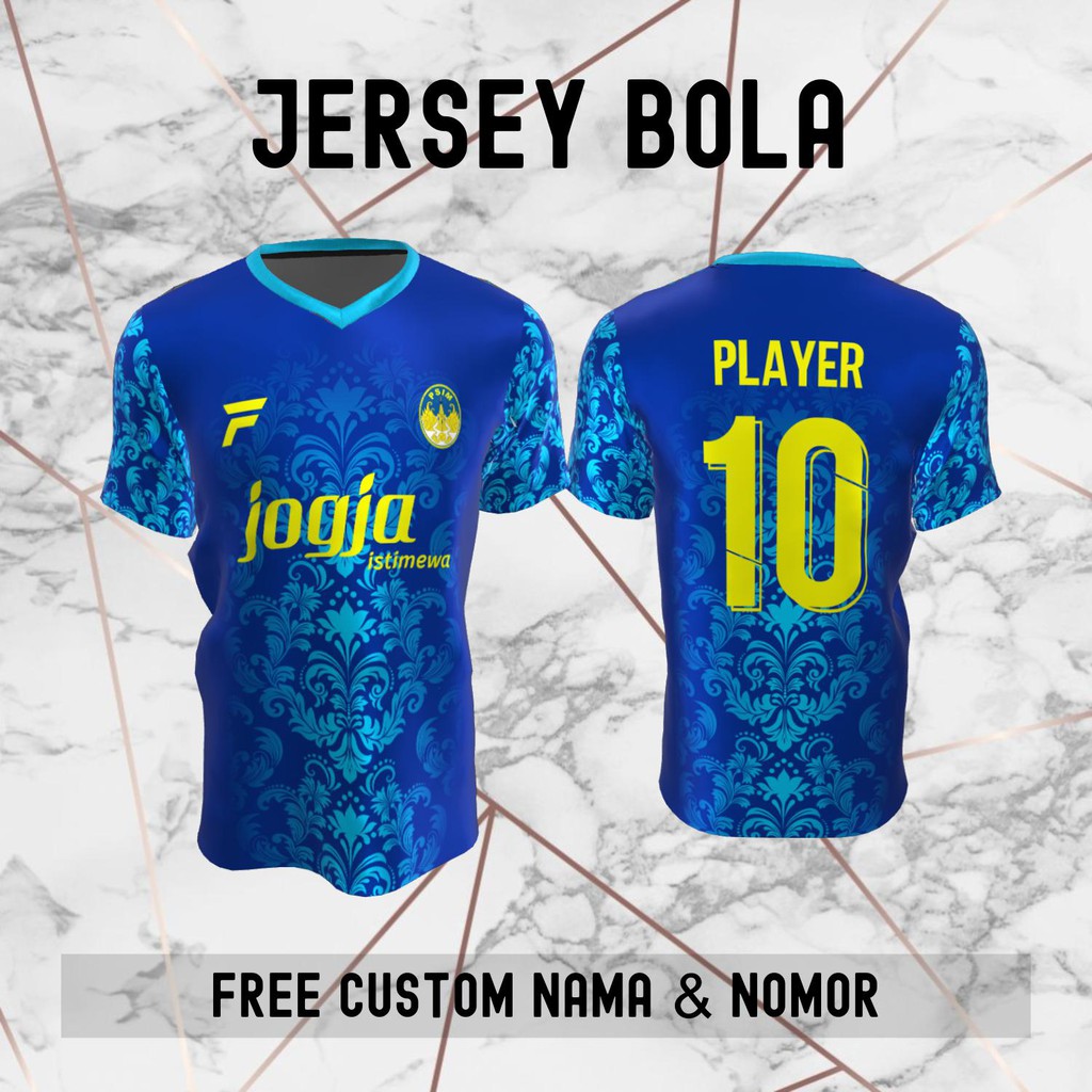 Jersey Batik PSIM Jogja Klub Bola Baju Kaos Custom Nama dan Nomor Punggung - 756