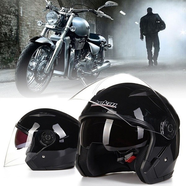 Helm JIEKAI Original Half Face Double Visors Lens