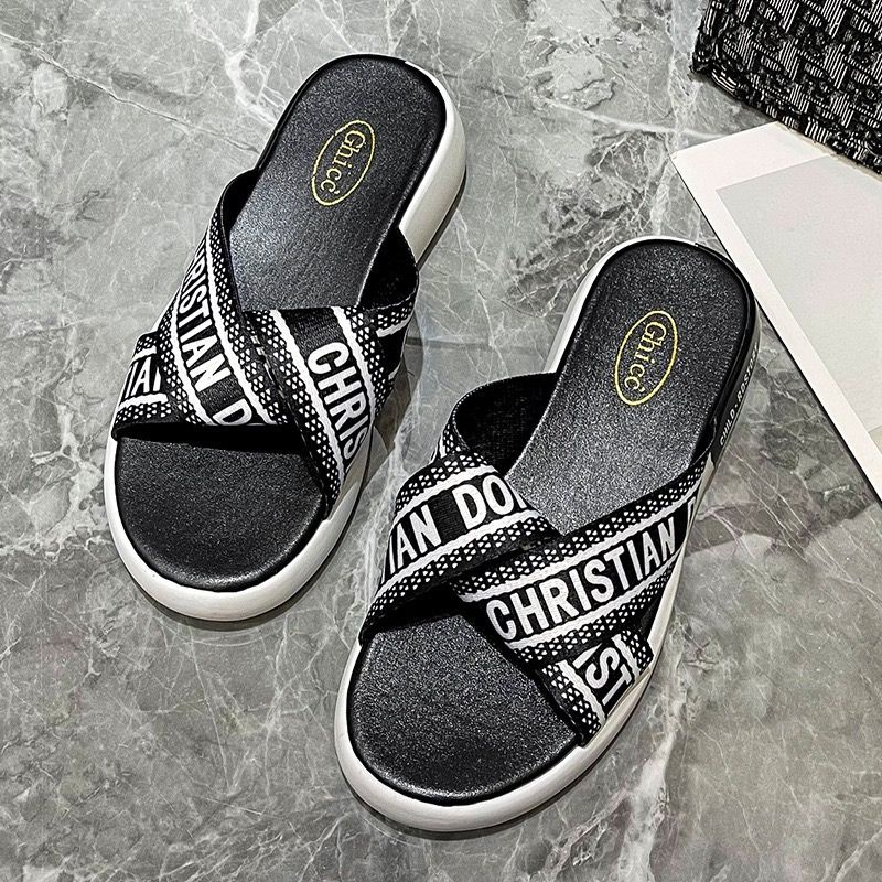 20456 Sandal Santai Wanita Import Flip Flops