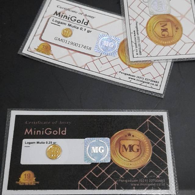 Emas murni MiniGold 0,25 gram