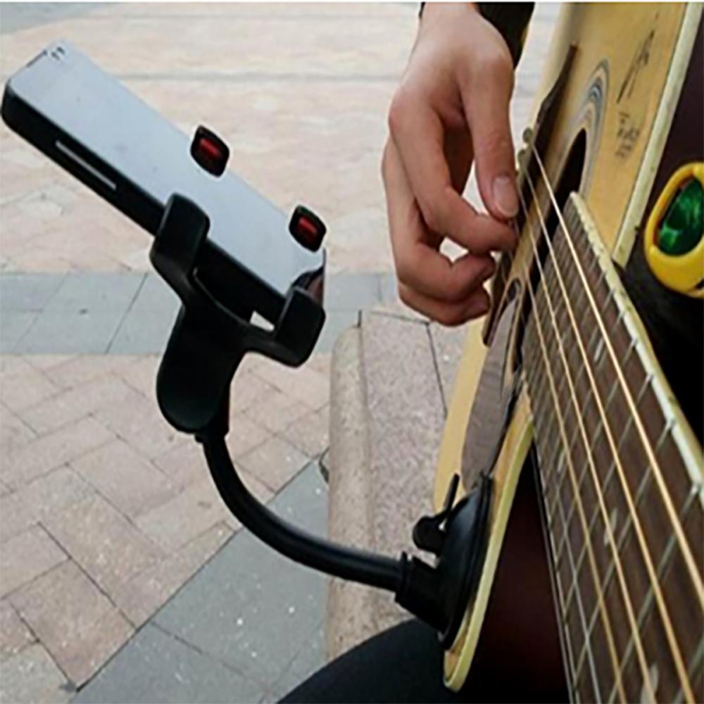 Nickolas1 Guitar Phone Holder ABS Black Car-Holder Guitar Stand Untuk Gitar Gitar Holder Sucker