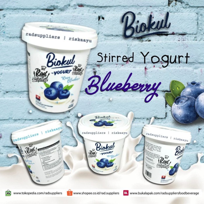 

Biokul Stirred Yogurt BLUEBERRY 1Liter, Best Yogurt, Best Price !!