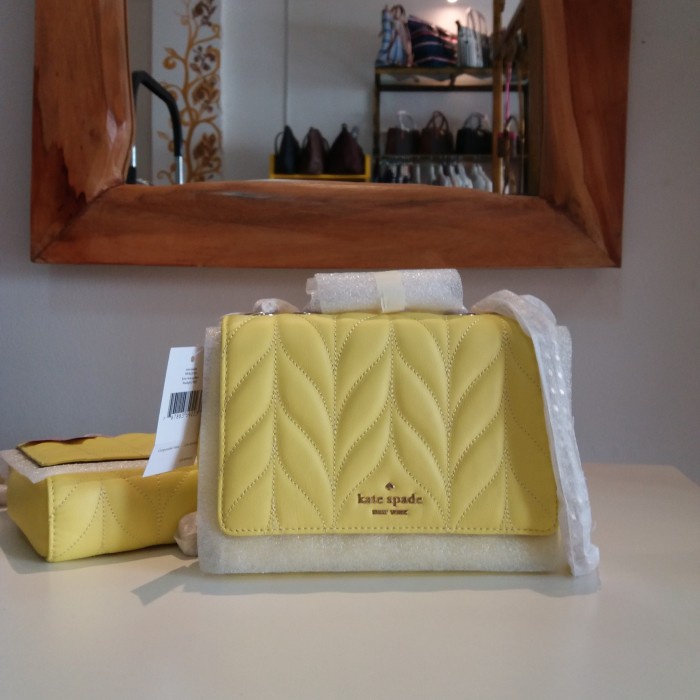 tas wanita tas wanita Kate Spade Mini Emelyn briar quilted Limelight Original terbaru branded best s