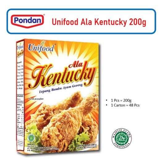 

Pondan Unifood Kentucky Original Dus 200gr