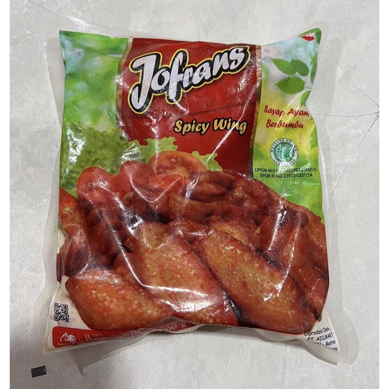 Jual Jofrans Spicy Wing Sayap Ayam Berbumbu Gr Shopee Indonesia