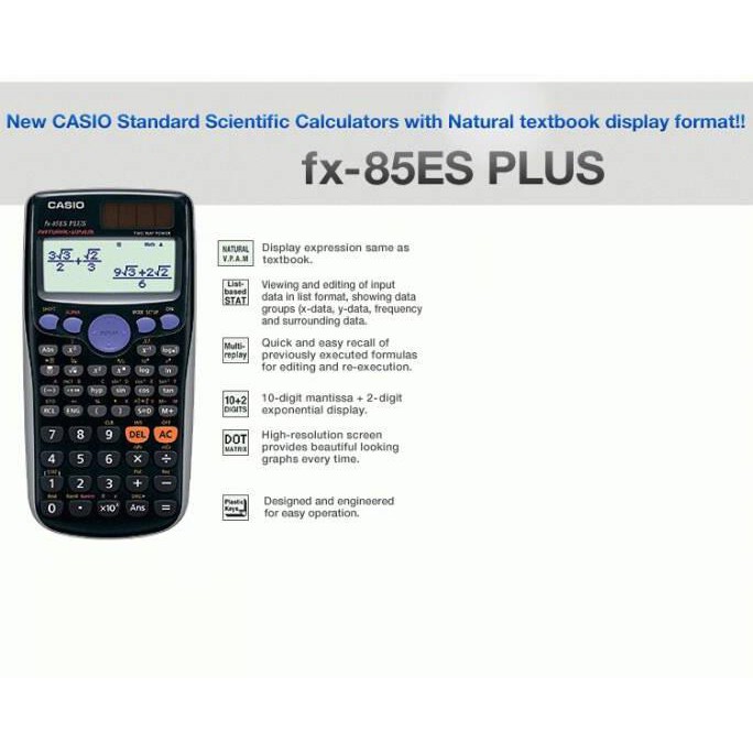 

CASIO FX-85ES PLUS KALKULATOR ILMIAH