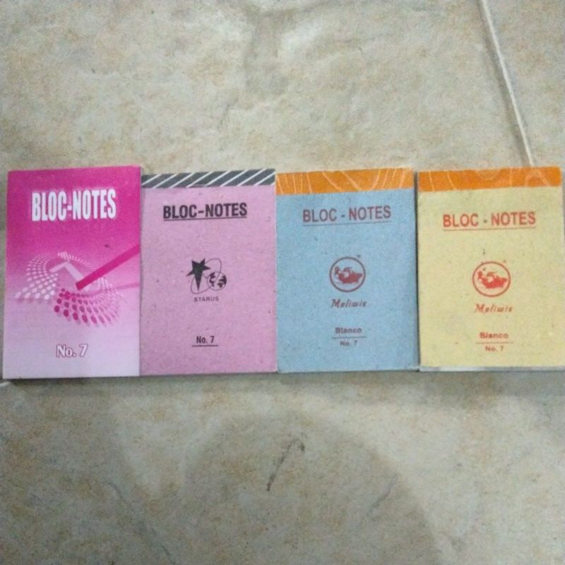 

Buku Bloc Notes polos no 7