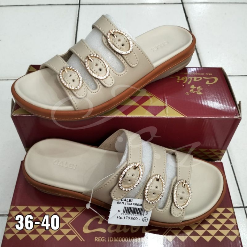 Calbi BKN.1793 -- Wedges Wanita model selop ban 3 Original