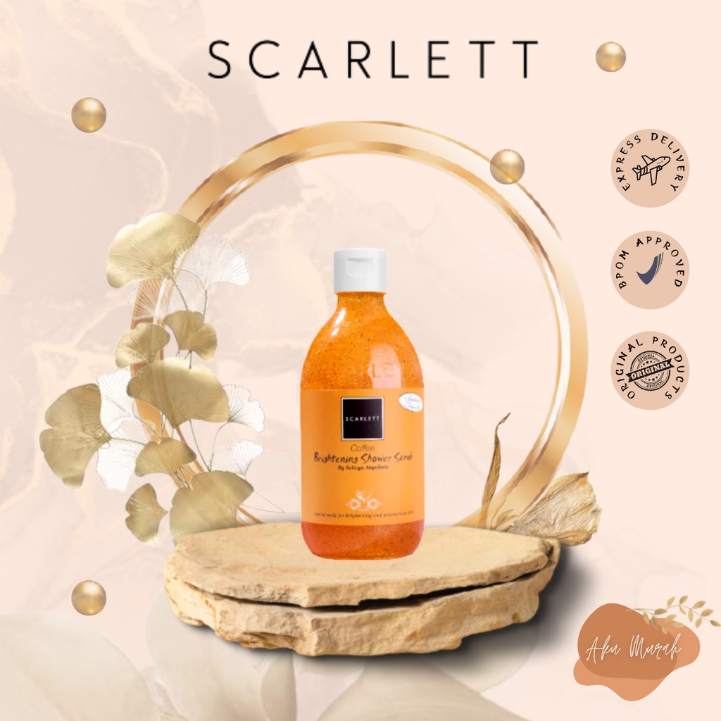 ✨ AKU MURAH ✨Scarlett Whitening Shower Scrub Coffee