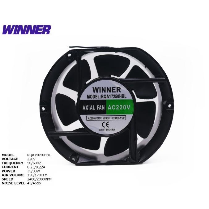 Jual Axial Fan Kipas Rotary Cooling Panel Oval Cm Winner No Box Shopee Indonesia