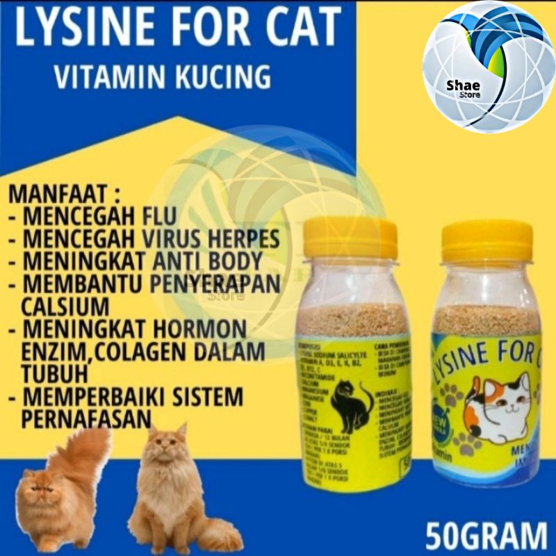 PENGGEMUK KUCING ANJING LYSINE VITAMIN PLUS PENGGEMUK