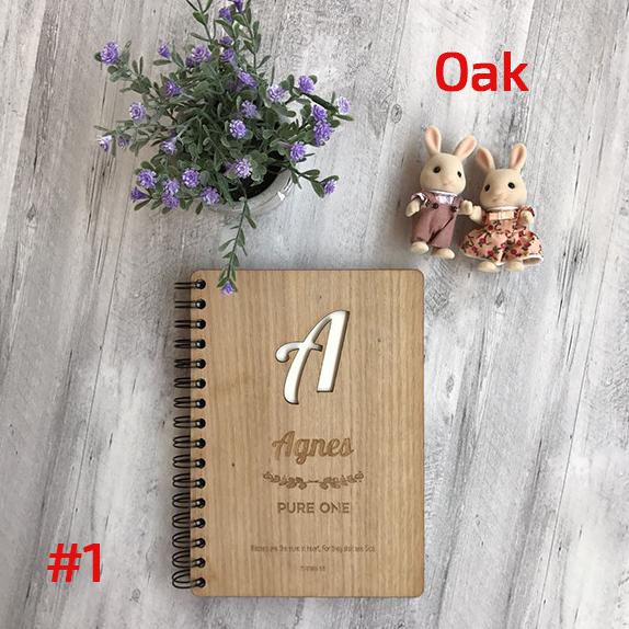 

PROMO Buku kayu nama A5 l Wooden notebook with name l Buku diary personal Office & Stationery | Buku