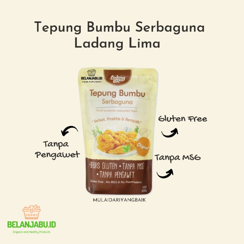 

Tepung Bumbu Serbaguna Gluten Free Ladang Lima