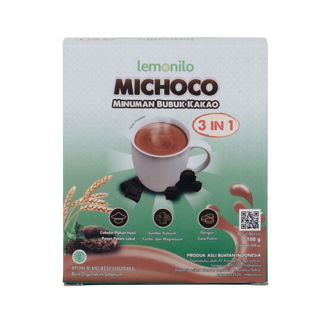 LEMONILO -  Michoco Minuman Coklat Instan / Lemonilo Choco / Minuman Sehat Coklat Lemonilo / Michoco