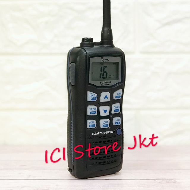 Radio HT ICOM M36 Marine / IP67 / Original / Garansi Resmi