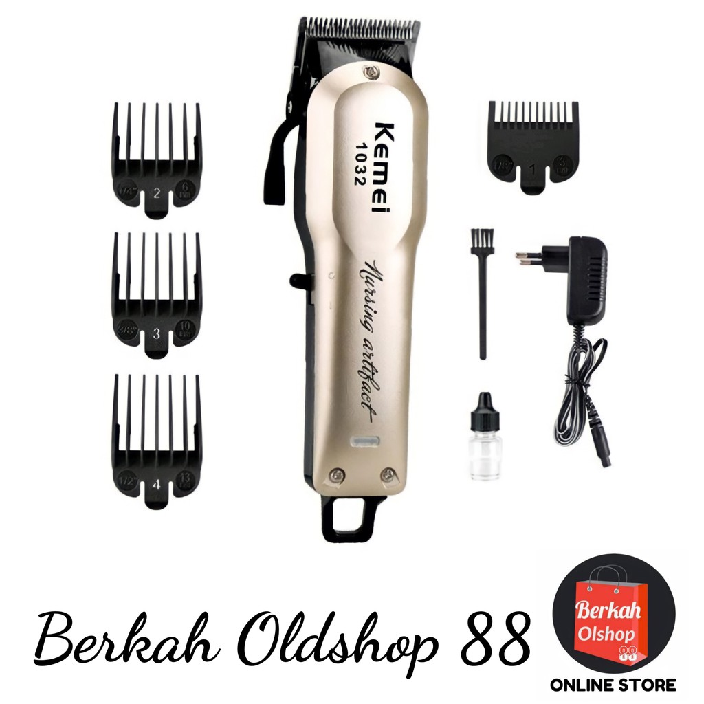 Berkah Oldshop 88 - Alat Cukur Rambut Kemei KM 1032 Clipper Kemei KM1032 Professional