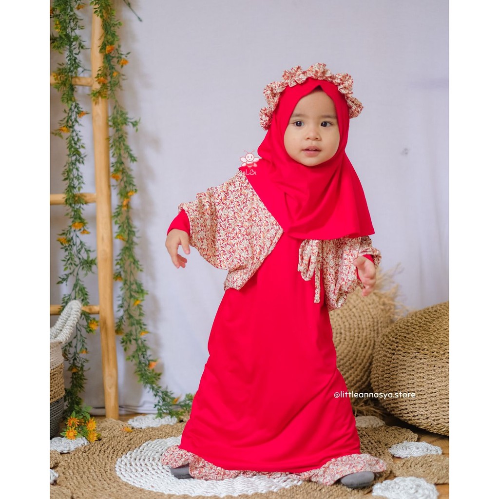 Gamis Balita Perempuan Baju  Anak  Baju  Muslim  Usia 1 2  