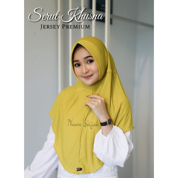 HIJAB SERUT KHUSNA ORI NAWA - HIJAB SERUT - JILBAB INSTAN - JILBAB CANTIK