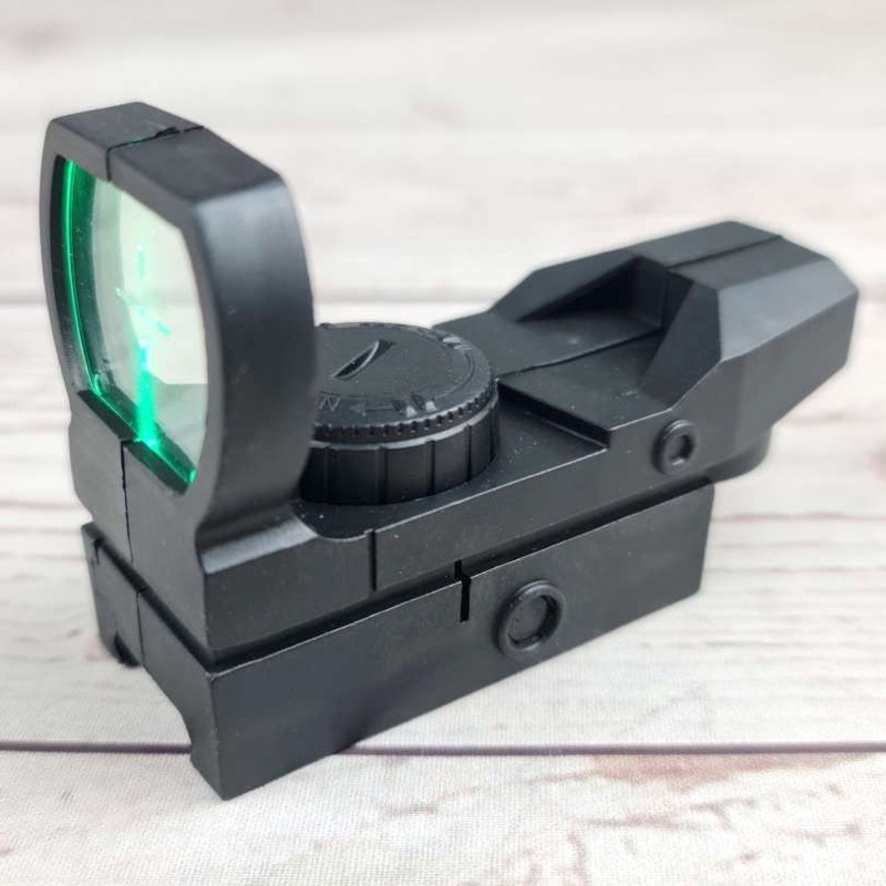 Dongzhur Kekeran Teropong Senapan Holographic Green Dot Scope 20mm Rail Mount - HD23 - Black