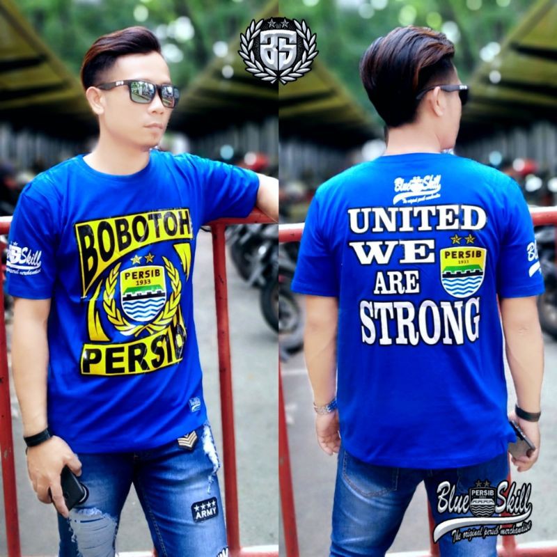 Kaos persib bandung / kaos persib pendek / kaos bobotoh persib untuk pria dan wanita / kaos originalblueskill