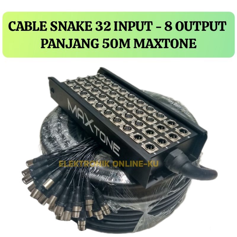 CABLE SNAKE 32 INPUT - 8 OUTPUT PANJANG 50M MAXTONE