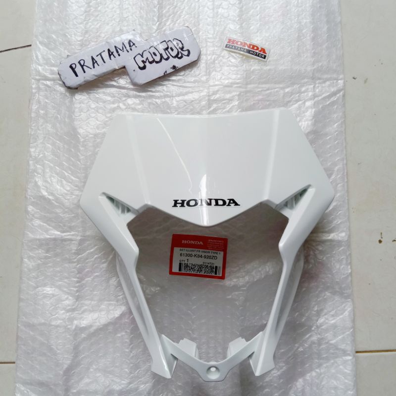 TOTOK BATOK LAMPU DEPAN MOTOR CRF 150 PUTIH ORI AHM - COVER LAMPU DEPAN TOTOK BATOK CRF 150L PUTIH O