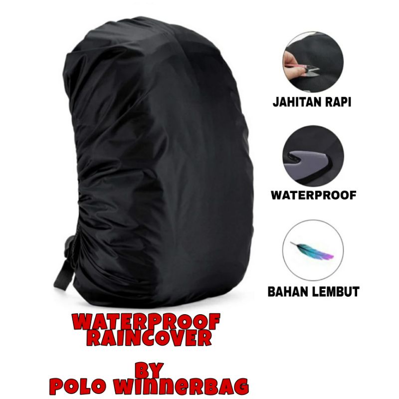 RAINCOVER BAG RAINCOAT BAG WATERPROOF RAINCOVER MANTEL TAS JAS HUJAN TAS POLO WINNER