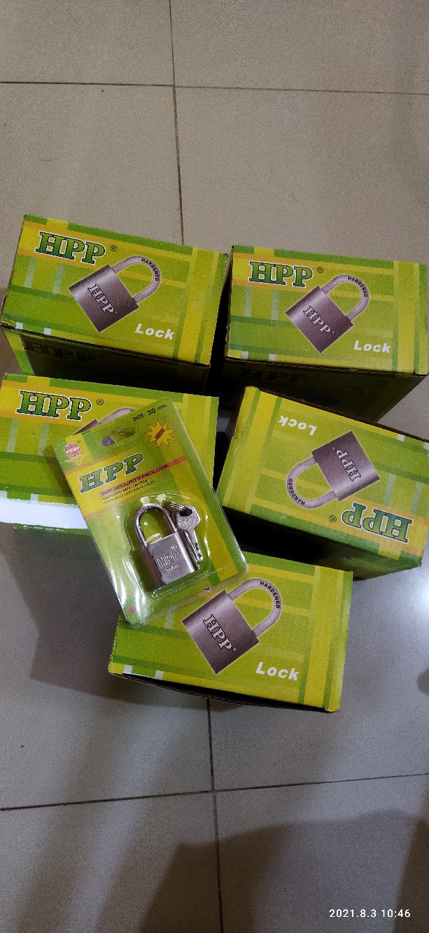 Gembok Chrome / Putih 30mm / 30 Mm Leher Pendek Hpp