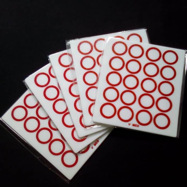 Plat kaca Slide widal 20 Lubang Hole Tifus Thyphoid Thypus Plat kaca Slide widal 20 Lubang Hole Tifus Thyphoid Thypus