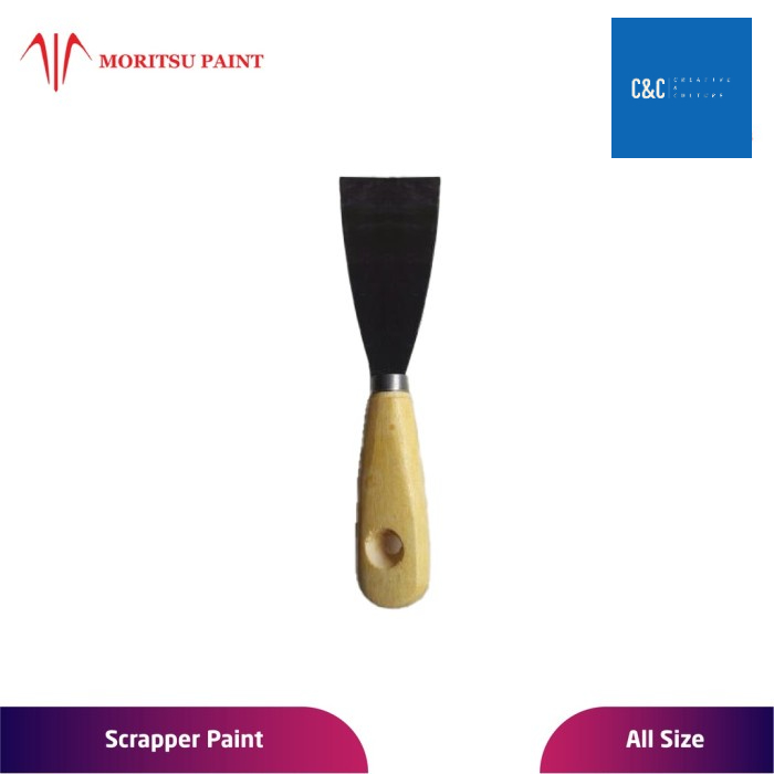 

Kape Scraper Gagang Kayu 2 Inch Ujung Besi Termurah