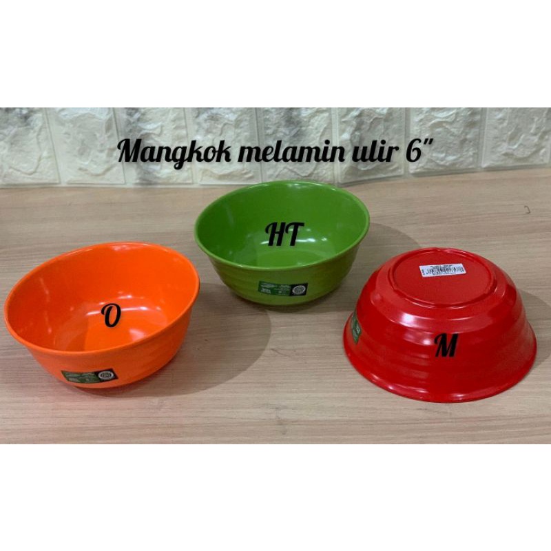 GOLDEN DRAGON - Mangkok melamin  ulir 6"- Mangkok melamin ulir 6"/ LUSIN