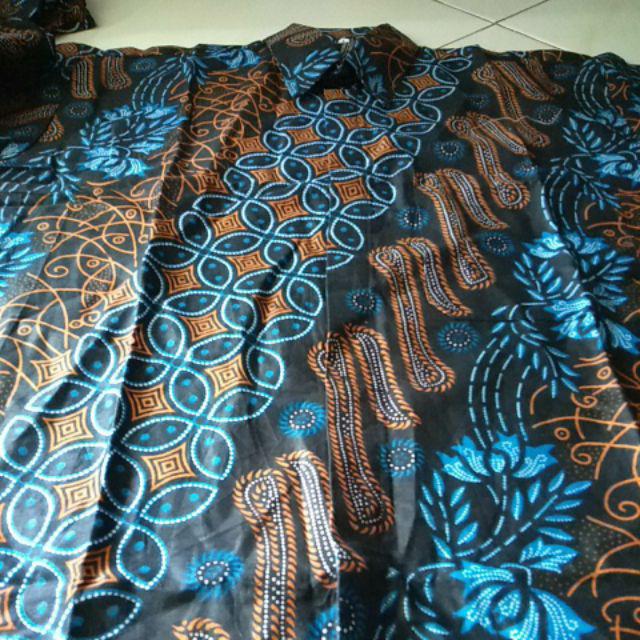 Bswart Batik Hrb026 Kenongo Hem Pendek Padi Pekalongan M L Xl Batik Pria Murah Modern Grosir