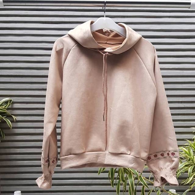 Hoodie suede